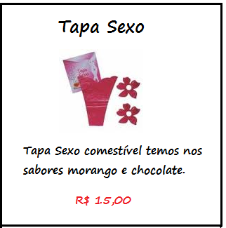 Tapa Sexo Comestível Morango